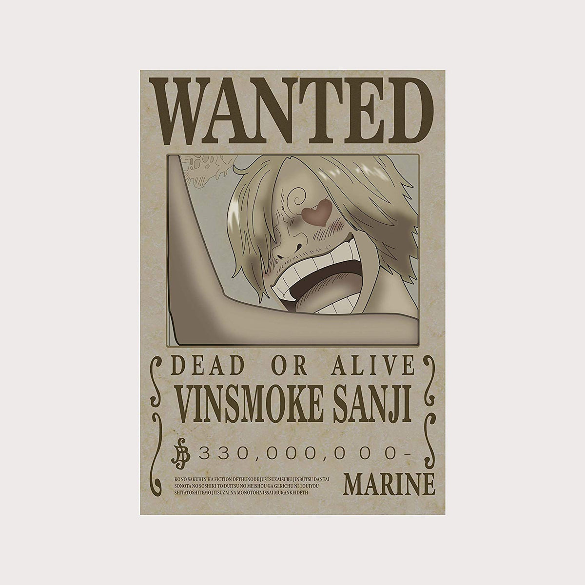 One Piece Sanji Wanted Poster – Epic Stuff