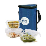 Premium Lunch Box - Microwave, Dishwasher & Freezer Safe | Set of 3 containers | 320 ML Each