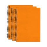 Vivid Orange Colored Ruled A5 Wiro Bound Notebook