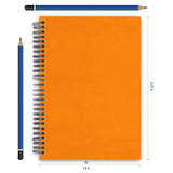 Vivid Orange Colored Ruled A5 Wiro Bound Notebook