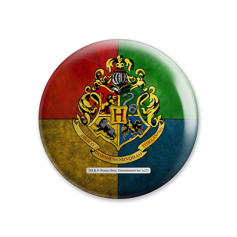 Harry Potter Pin Badge Button Brooch Hogwarts School Crest Logo Official