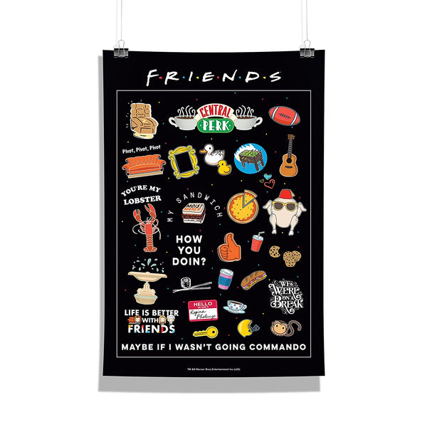 Friends TV Series - Hugsy Wall Poster – Epic Stuff